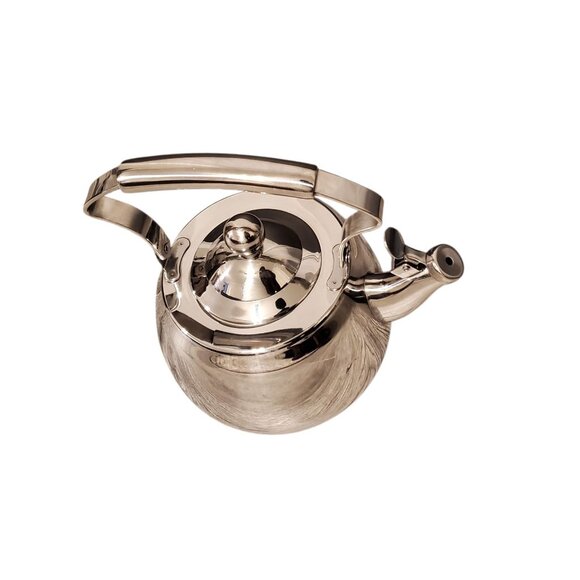 Lepicure Whistling 2 Qt. 18/10 Stainless Steel Premium Quality Teapot Kettle Lid - Picture 9 of 9